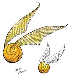 Awesome Two Snitch Tattoo Design By Locrian
