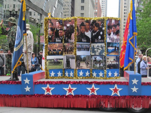 Beautiful Float During The Memorial Day In Parade Picture