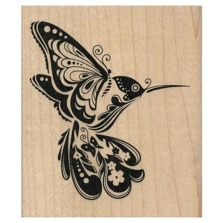 Butterfly Design In Colibri Tattoo Design