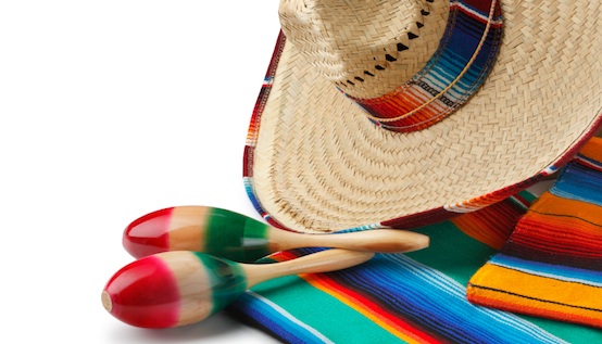 Cinco de Mayo Wishes With Traditional Maracas And Sombrero Picture