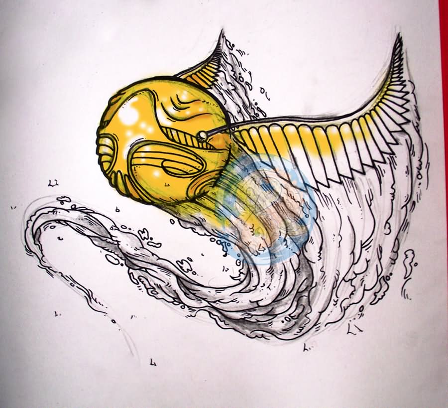 Classic Snitch Tattoo Design By Kyle Morgan