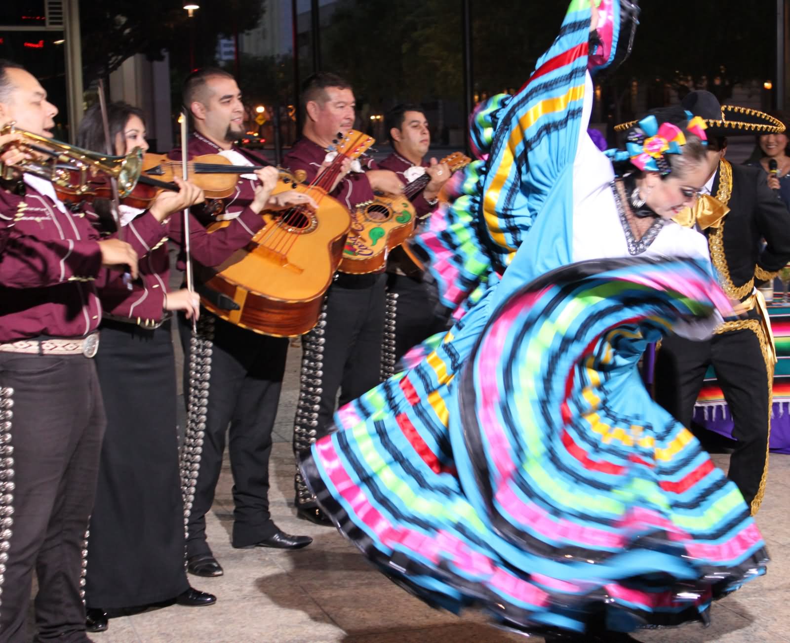 Dance Performance During Celebrations Of Cinco de Mayo