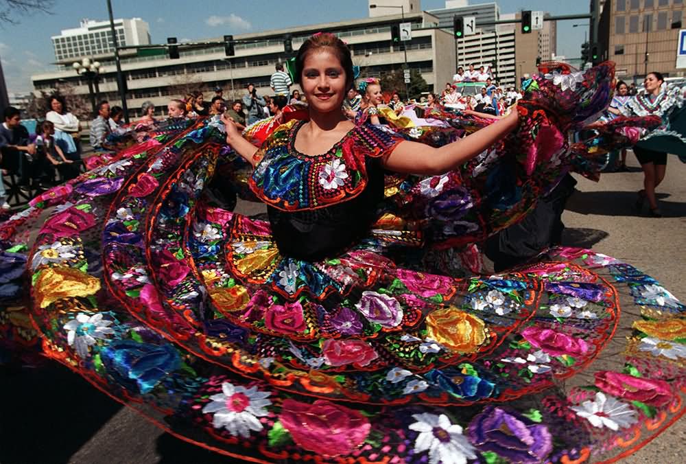 Dancers Performing In Cinco de Mayo Parade Celebration Picture