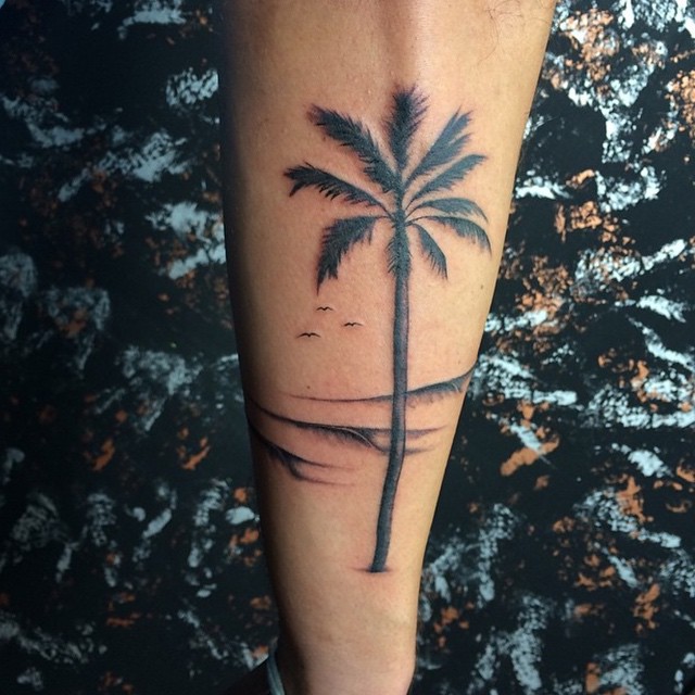 Fantastic Palm Tree Tattoo