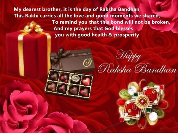 God Blesses You With Good Health And Prosperity Happy Raksha Bandhan