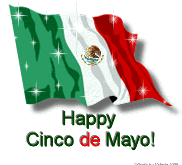 Happy Cinco de Mayo Mexican Flag Glitter Image
