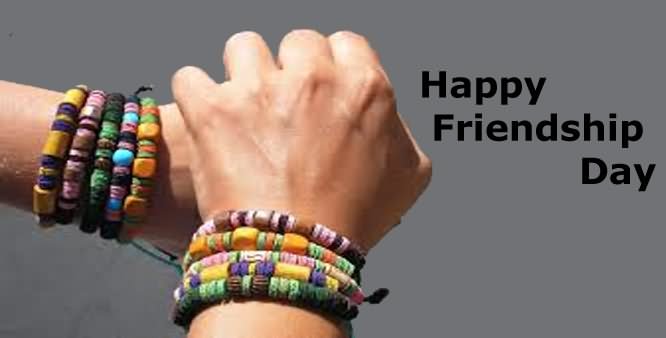 Happy Friendship Day Hands With Friendship Bands