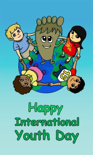 Happy International Youth Day 2016 Clipart Picture