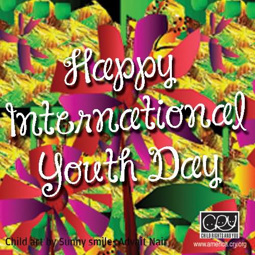 Happy International Youth Day Greeting Card