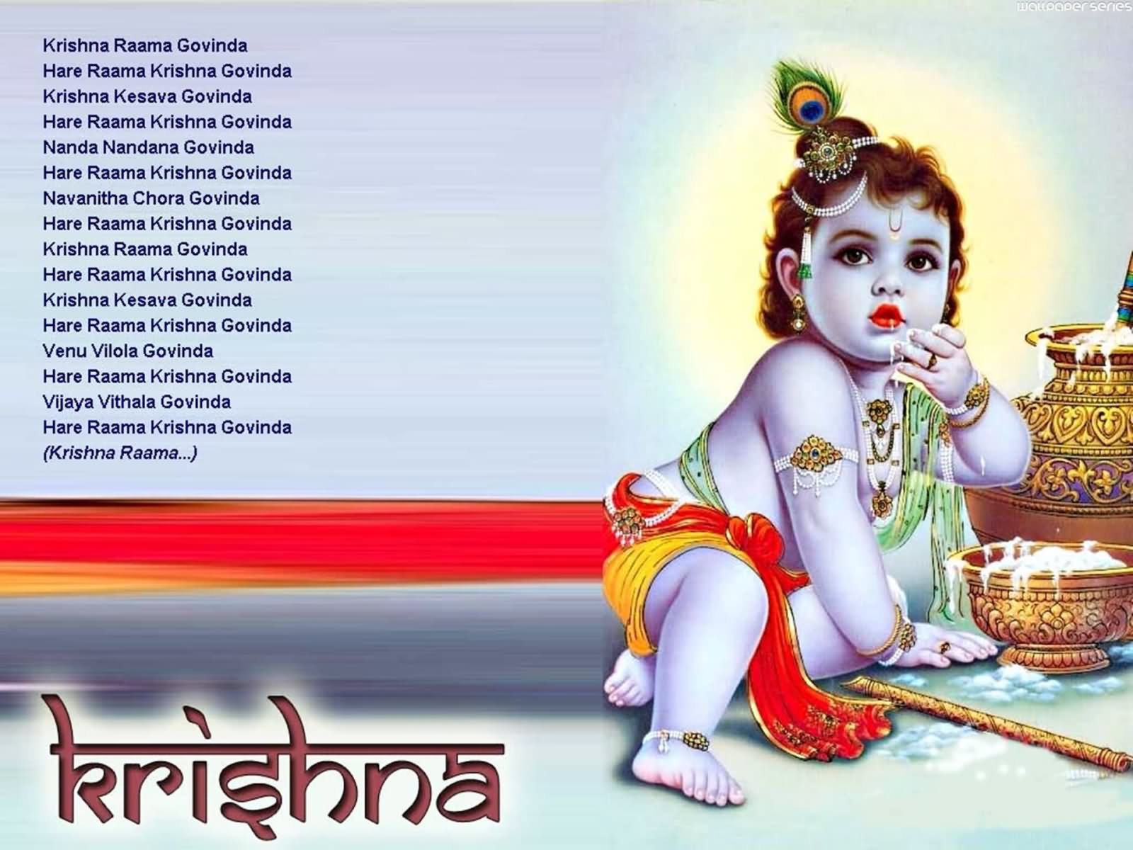 Happy Janmashtami Wishes Bal Krishna Picture