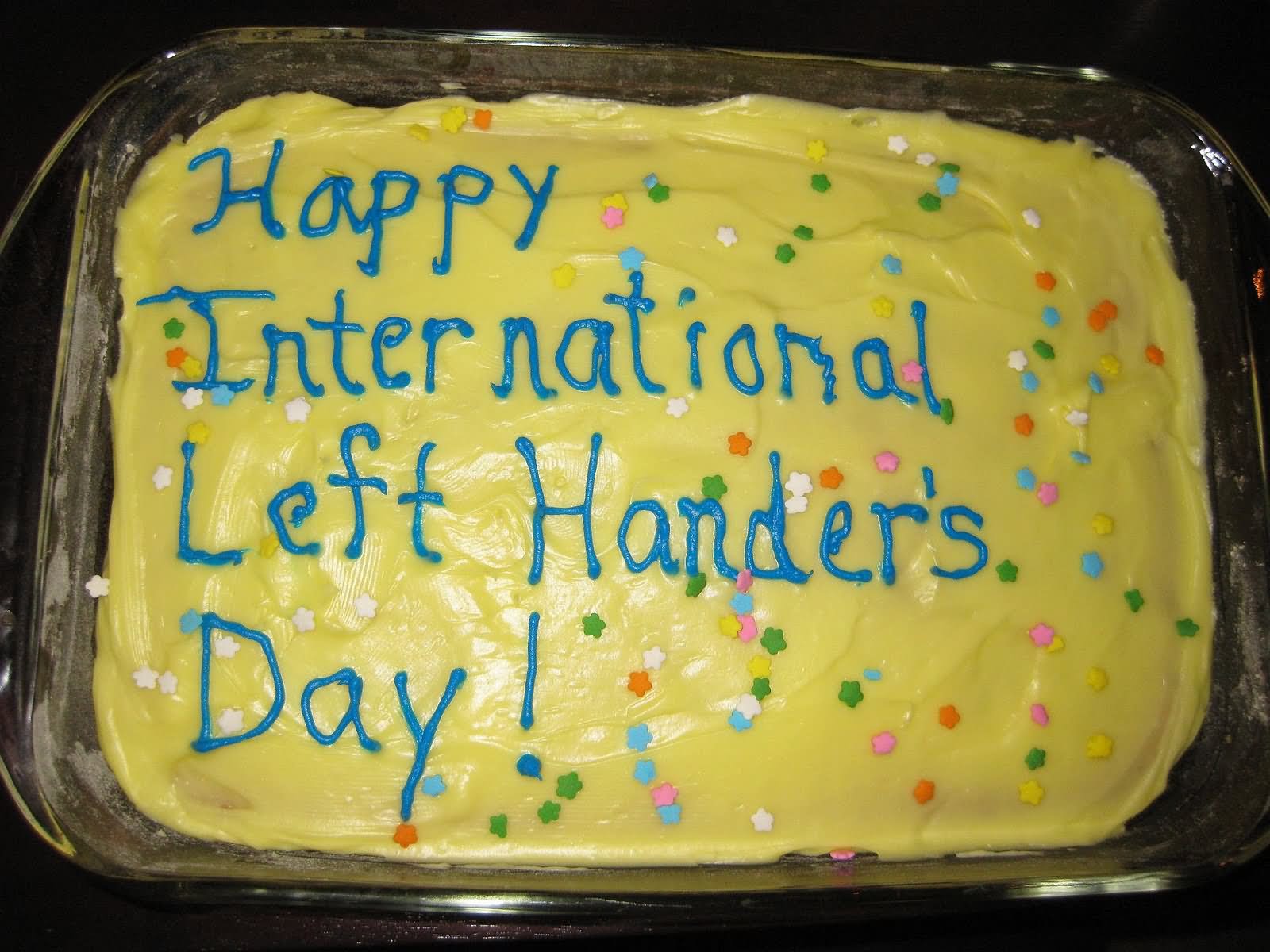 Happy Left Handers Day Cake Picture