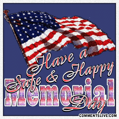 Have A Safe & Happy Memorial Day Glitter