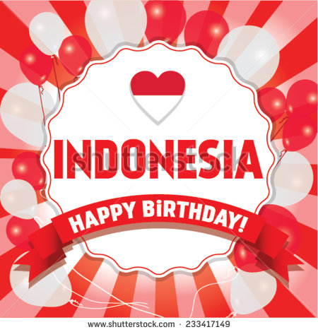 Indonesia Happy Birthday Greeting Card