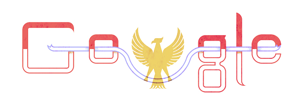 Indonesia Independence Day Google Doodle Image