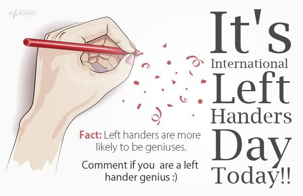 It's International Left Handers Day