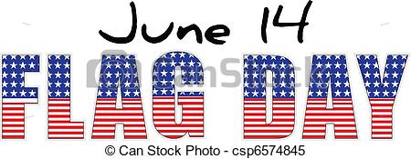 June 14 Flag Day Clipart Image