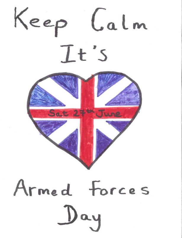 Keep Calm It's Armed Forces Day Hand Made Greeting Card