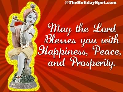 May The Lord Blesses You With Happiness, Peace, And Prosperity Animated Ecard
