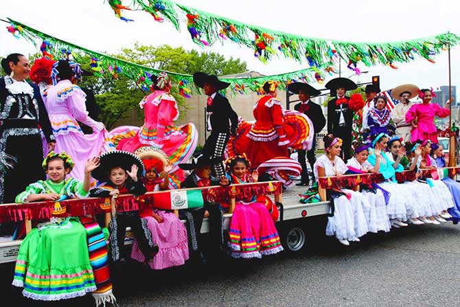 Mexican Traditional Float In Cinco de Mayo Parade Picture