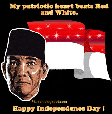 My Patriotic Heart Beats Red And White Happy Independence Day Indonesia Glitter