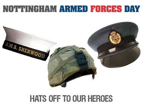 Nottingham Armed Forces Day Hats Off To Our Heroes
