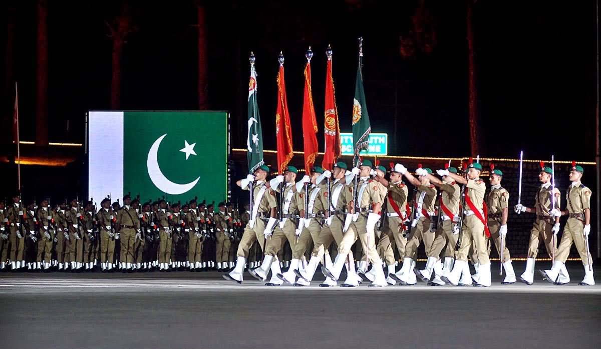 Pakistan Army During The Pakistan Independence Day Parade Night Picture
