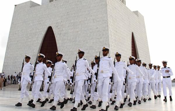 Pakistan Navy Cadets Parade On Pakistan Independence Day