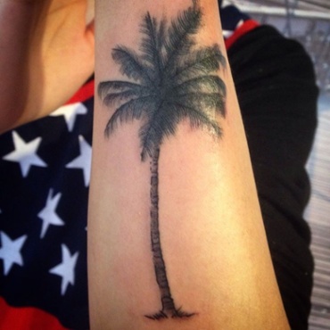 Palm Tree Tattoo For Girls