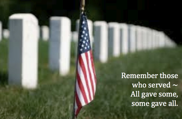 Remember Those Who Served All Gave Some, Some Gave All On Memorial Day
