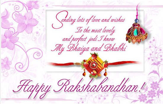 Sending Lots Of Love And Wishes To The Most Lovely And Perfect Jodi I Know My Bhaiya And Bhabhi Happy Raksha Bandhan