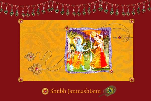 Shubh Janmashtami Beautiful Greeting Card