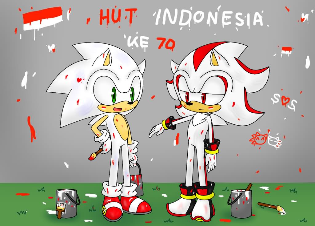 Sonic Wishing You Happy Independence Day Of Indonesia