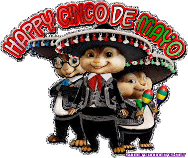 Three Mexican Mouses Wishing You Happy Cinco De Mayo Glitter