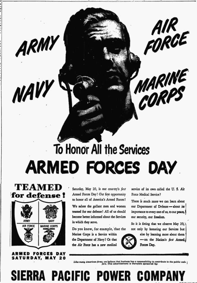 To Honor All The Services Armed Forces Day
