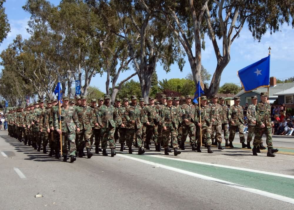 US Air Force During Armed Forces Day Parade In Torrance, California