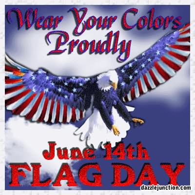 Wear Your Colors Proudly June 14th Flag Day 2016