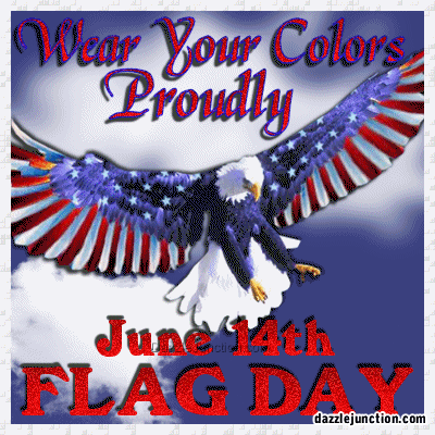 Wear Your Colors Proudly June 14th Flag Day Clipart