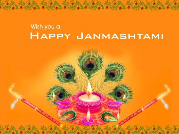 Wish You A Happy Janmashtami Greeting Card