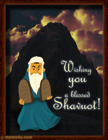 Wishing You A Blessed Shavuot Thunderstorm Animated Picture