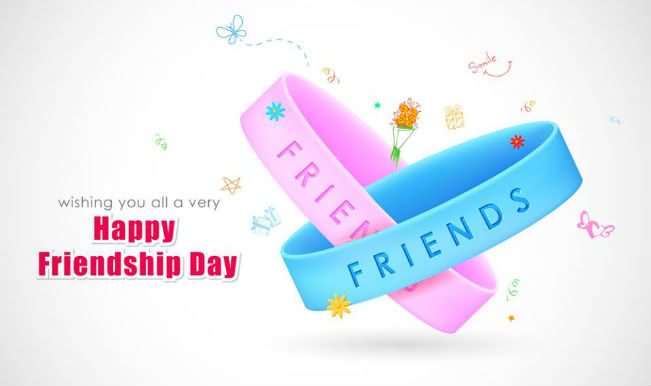 Wishing You All A Very Happy Friendship Day Bands Picture