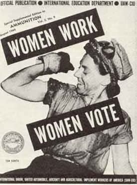 Women Work Women Vote Poster