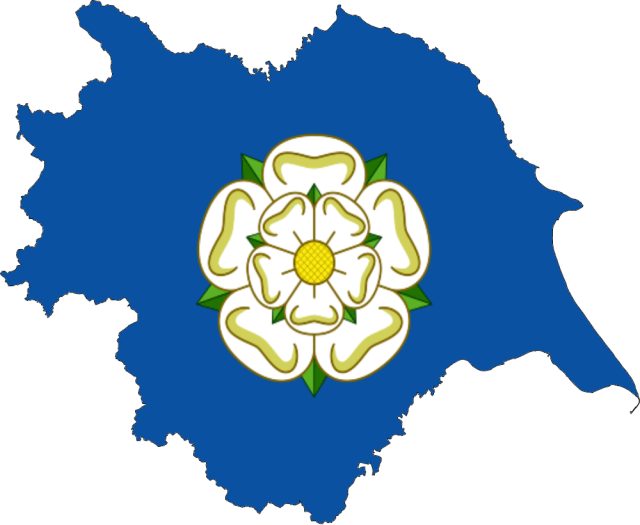 Yorkshire Flag Map Happy Yorkshire Day