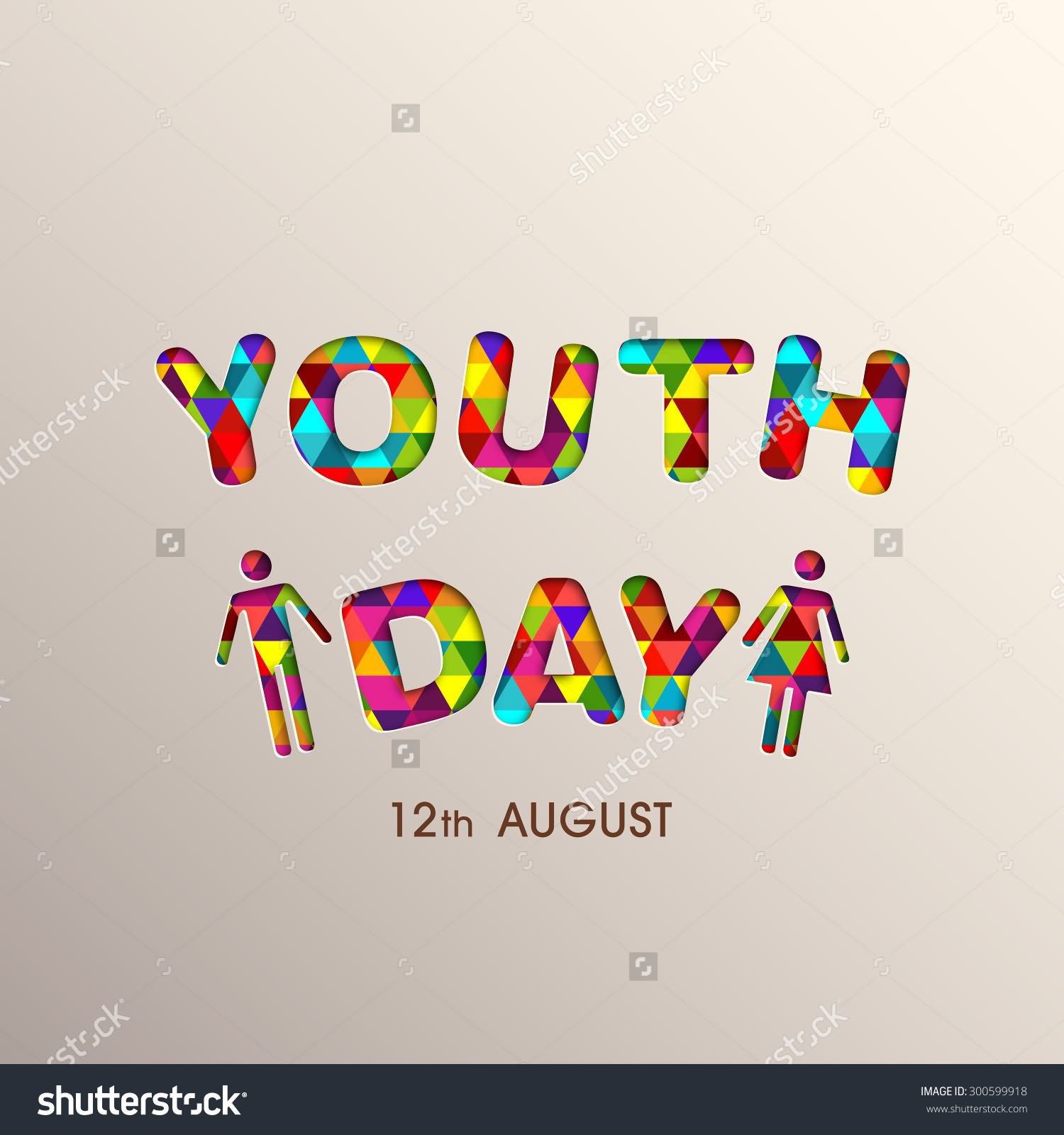 Youth Day 12th August Colorful Picture