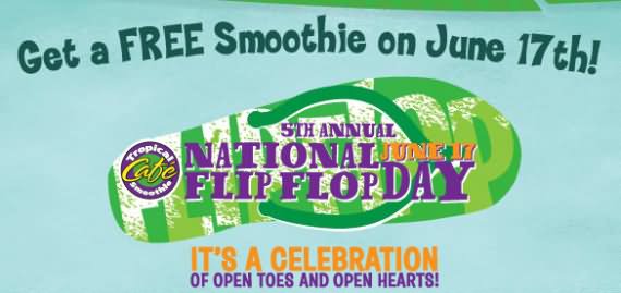 Annual National Flip Flop Day June 17