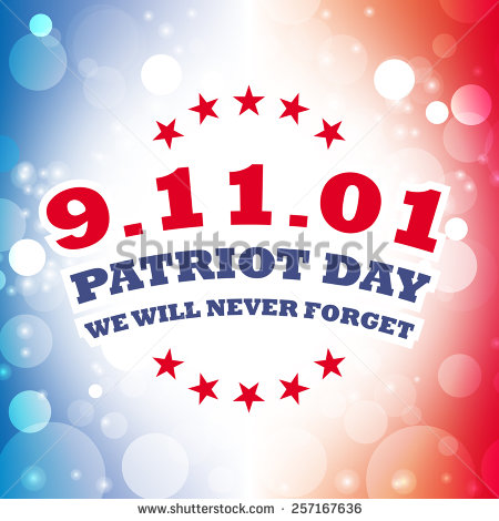 9.11.01 Patriot Day We Will Never Forget Greeting Card