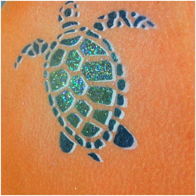 Airbrush Turtle Tattoo Idea