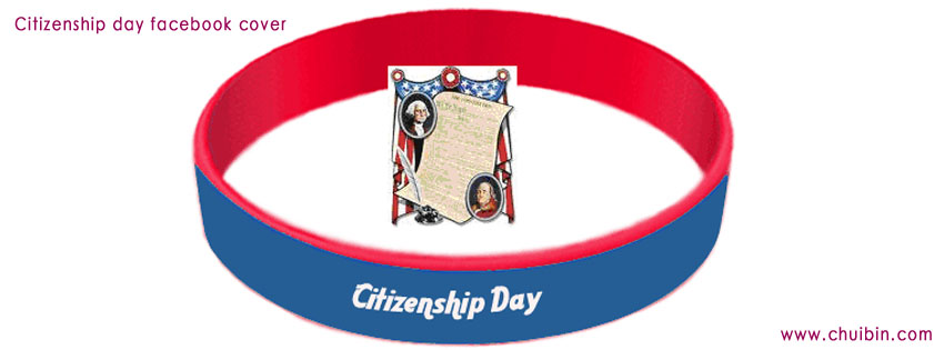 Citizenship Day Wrist Band Facebook Cover Picture