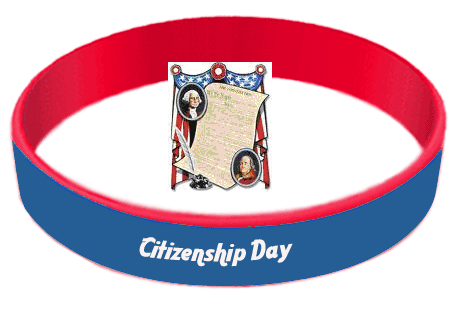 Citizenship Day Wrist Band Picture