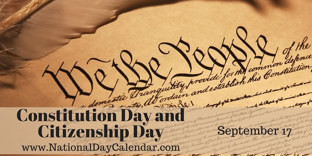 Constitution Day And Citizenship Day September 17