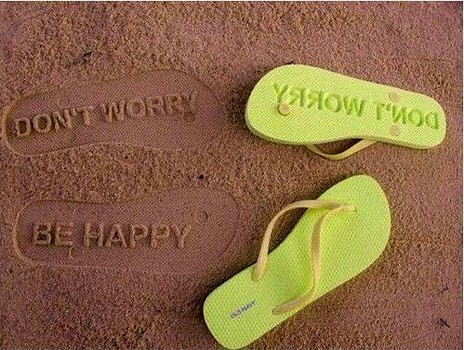 Don't Worry Be Happy National Flip Flop Day